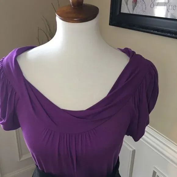 BCBG MaxAzria Mixed Media Dress Sz L - Picture 2 of 6